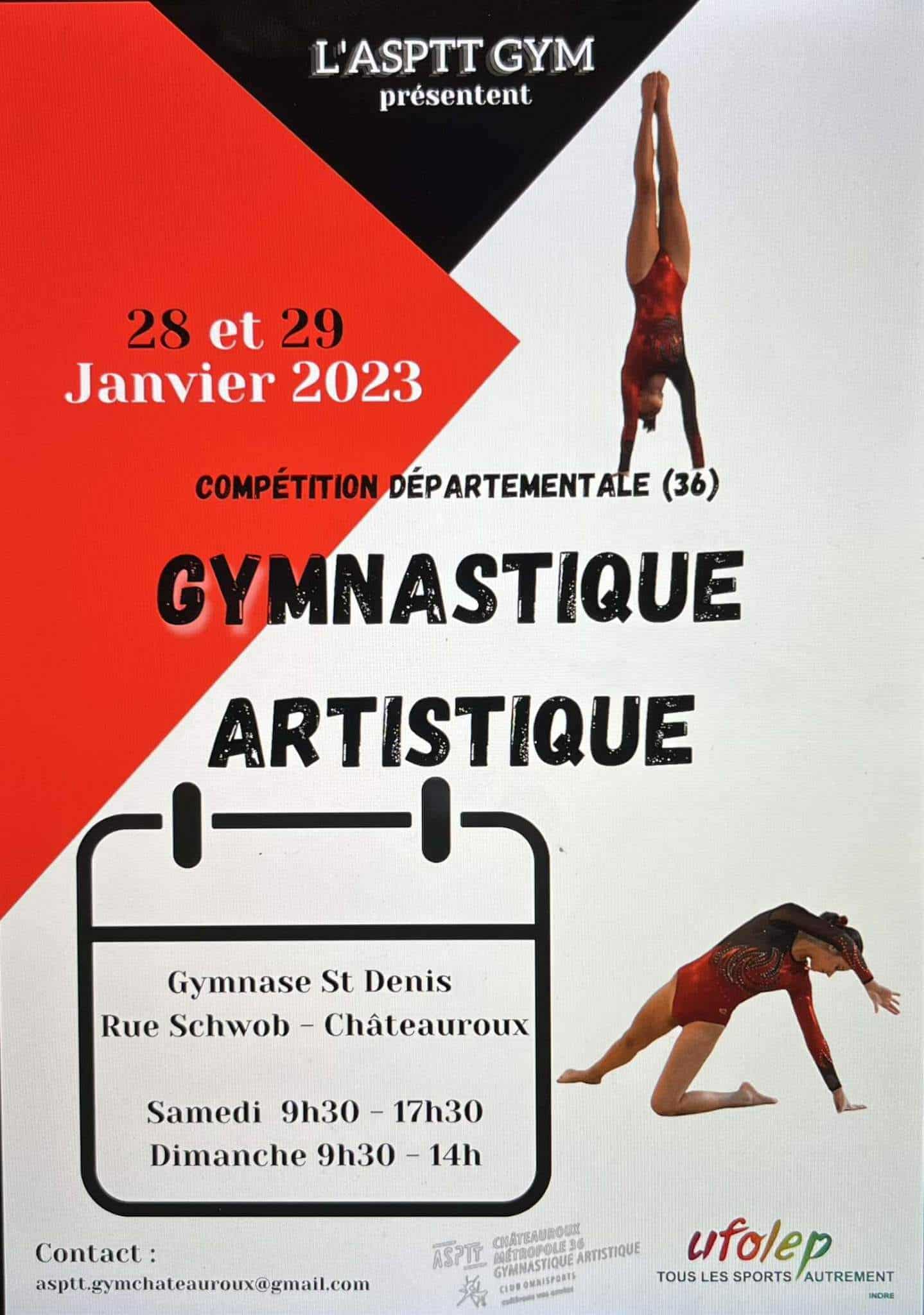 Gymnastique Artistique Compétition Départementale 28 29 Janvier Châteauroux 8451